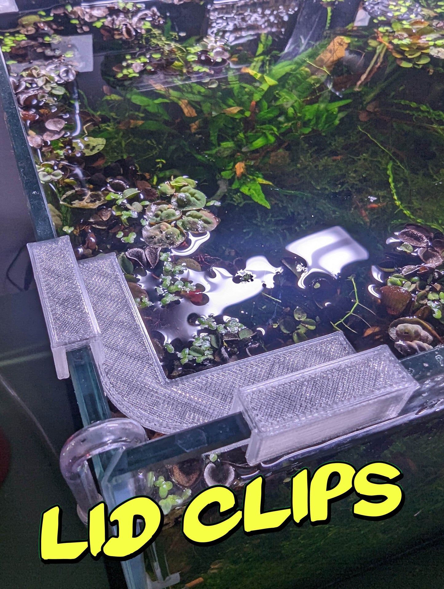 Aquarium Lid Clips for Rimless Tanks - Multiple Sizes