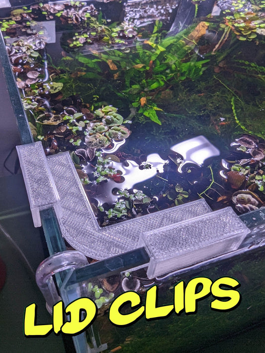 Aquarium Lid Clips for Rimless Tanks - Multiple Thickness Options