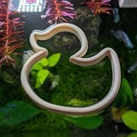 Rubber Ducky - The ORIGINAL NEVER SINK Aquarium Plant Corral / Feeding Ring