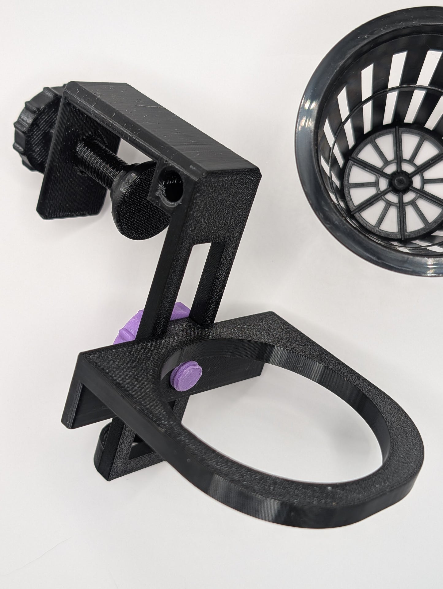 2” Net Pot Holder Holder for Aquariums Single + Double. Pots included!